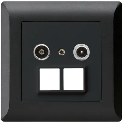 Prise multimédia ENC kallysto.line R/TV 4dB 2GHz noir 