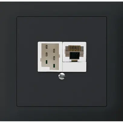 Scatola INS kallysto 1×RJ45u+1×TT83 nero 