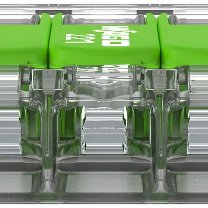 Borne de connexion WAGO Green Range 3L 0.5…6mm² avec levier vt transparent 