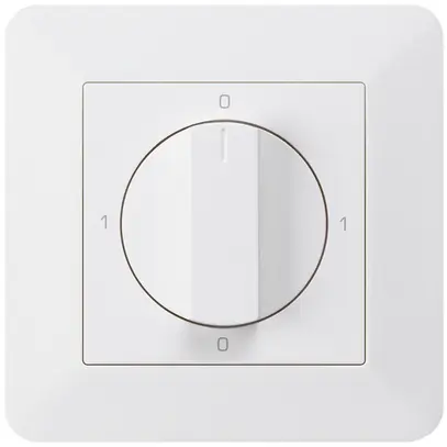 Interruttore rotativo INC kallysto.trend 0/1L bianco con manopola 