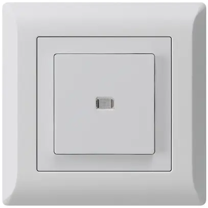 Interruttore pulsante luminoso INC kallysto.line 3/1P grigio chiaro 