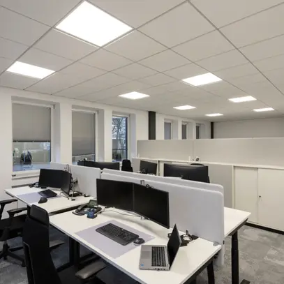 LED-Panelleuchte SLV PANEL 625 34W 4200lm 830/840 IP40 DALI 620×620mm weiss 