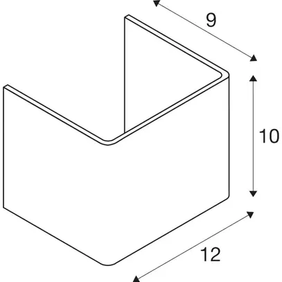 Paralume SLV MANA 12, alluminio, bianco 