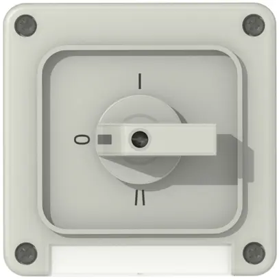 Interrupteur rotatif AP NAP SUPRA CO 2/1 gris 