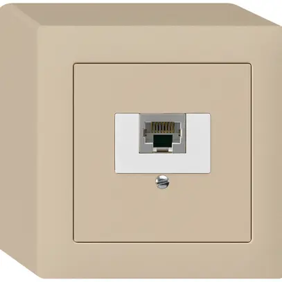 Boîte AP kallysto 1×RJ45s beige 
