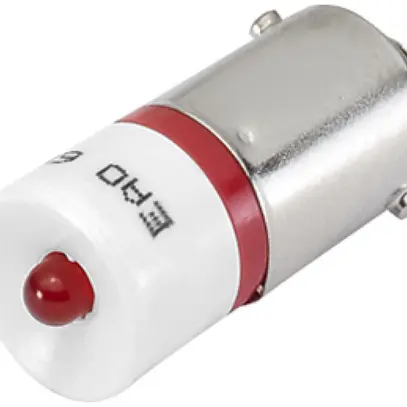 Single-LED BA9s 24VAC/DC 15mA per EAO 04/44, rosso 