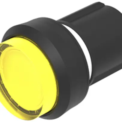 Allogiamento p.pulsante luminoso EAO45 alto giallo Ø22.3mm IP67/IP69K anello ne 
