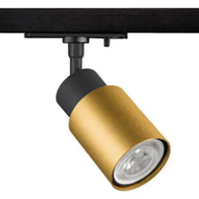 Spot SLV PURI 2.0 Tube GU10 1×6W DIM AD1PH Ø55mm schwarz/gold 