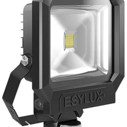 Projecteur LED ESYLUX AFL SUN, 50W 3000K 4000lm 227×86×290mm IP65, noir 