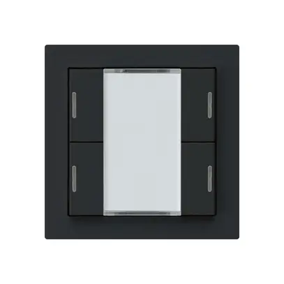 Poussoir ENC kallysto A KNX 4× LED RGB s/e-link noir 