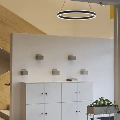 Luminaire suspendu LED SLV ONE 80 UP/DOWN DALI 34W 1230lm 3000/4000K noir 