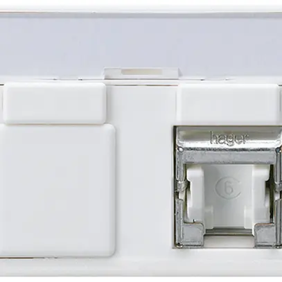 Prise FLF Hager cat.6 1RJ45/s blanc 