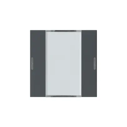 Kit frontale Hager kallysto 2×KNX LED systemlink/easylink antracite 