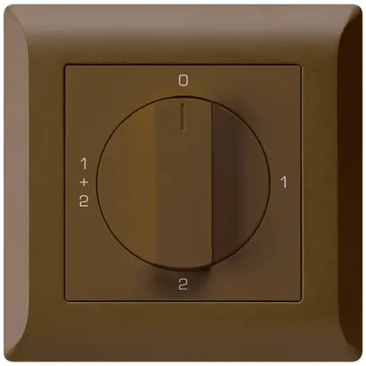 UP-Drehschalter kallysto.line 1/1L braun mit Drehgriff 