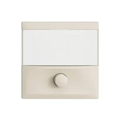 Tasto con porta-etichetta EDIZIOdue crema 