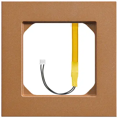 Cadre de recouvrement kallysto.pro 1×1 canyon pour éclairage en coin jaune 