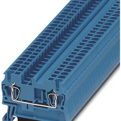 Borne 0.08…4mm² raccordement à ressort bleu 