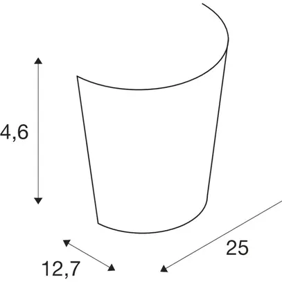 Applique SLV Basket, E27 60W IP20 verre satiné 