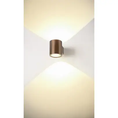 LED-Wandleuchte SLV OCULUS 15W 1110lm 920…930 DIM direkt/indirekt Ø90mm Kupfer 