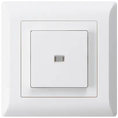 Interrupteur poussoir lumineux ENC kallysto.line 6/1P blanc 