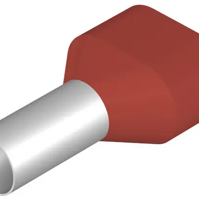 Embout de câble jumelé Weidmüller H isolé 2×10mm² 12mm rouge DIN en vrac 