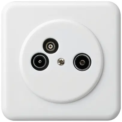 UP-Antennendose TV-R-Daten basico C 19dB weiss 