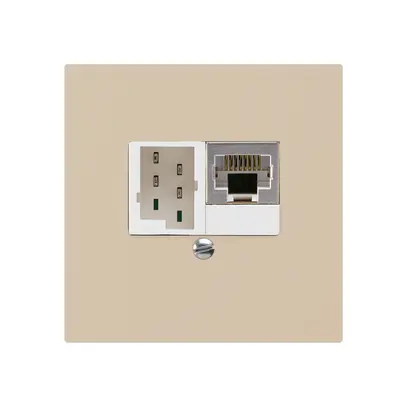 UP-Dose kallysto 1×RJ45s+1×TT83 beige 