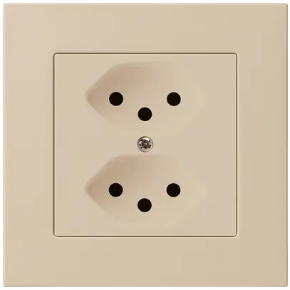 UP-Steckdose kallysto.pro 2×T13 beige mit Kinderschutz 