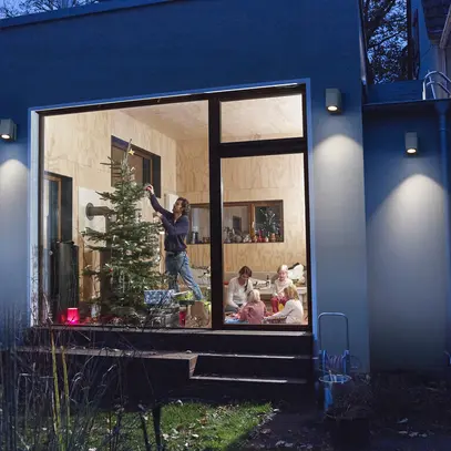 Applique LEDVANCE ENDURA Classic GU10 1×35W IP44 argent orientable 90° 