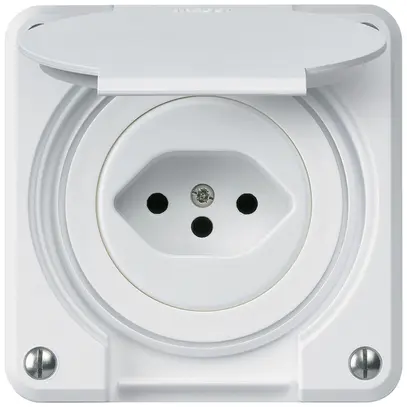 Presa INC robusto tipo 13 bianco per combinazione 