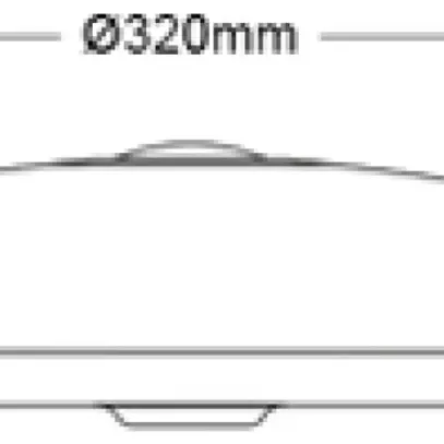 Plafonnier LED Philips Mauve PIR 16W 1700lm 2700K Ø320mm blanc 