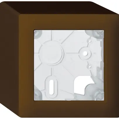 Boîtier AP kallysto brun h=64mm 