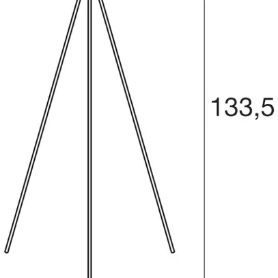 Lampadaire SLV FENDA, E27 40W noir mat 