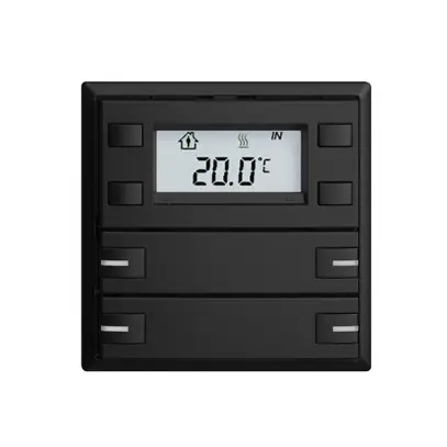 UP-RTH-Taster KNX 4-fach EDIZIOdue F schwarz, mit LED RGB 