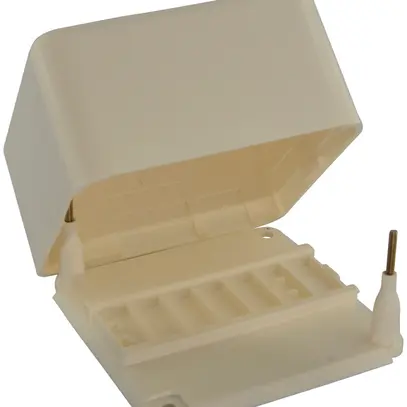 Boîte de dérivation AP Fixer 97×97×51 blanc sans bornes 