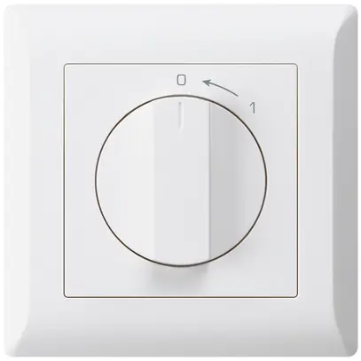 Contatto rotativo INC 0<1/1L bianco kallysto.line con manopola 