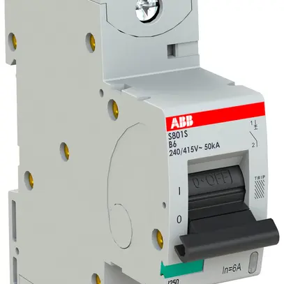 Disjoncteur ABB S801S-B6 1P 230V B-6A 50kA 1.5UM 