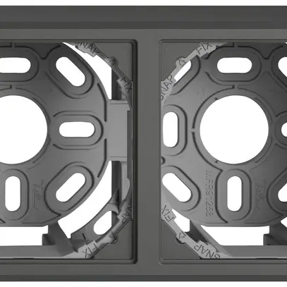 En-tête AP EDIZIO.liv SNAPFIX® 1×2 pour combinaisons au choix gris foncé 