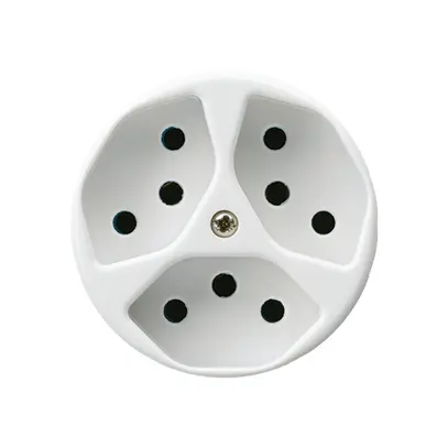 Insert pour prise ENC basico 3×type 13 blanc 