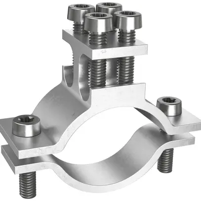 Bride de mise à terre AGRO 1…1 1/4" (33.5…41.9mm), 2×4…50mm²/Ø8mm 