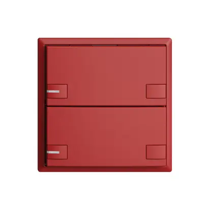 Poussoir ENC KNX 2× EDIZIOdue colore berry RGB avec LED 