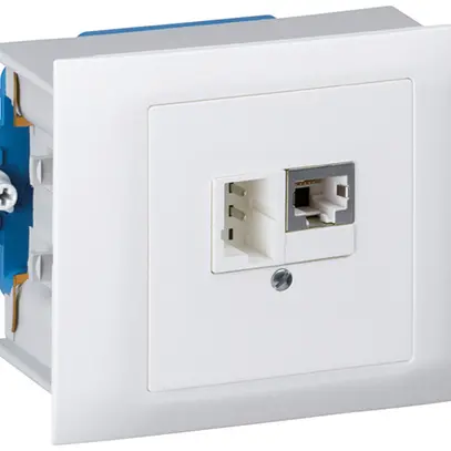 Scatola INS kallysto 1×RJ45s+1×TT83 bianco 