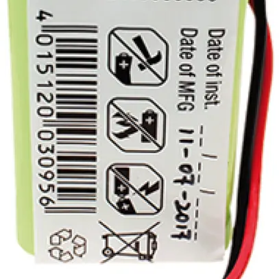 Accu ESYLUX per SLC SLD SC/C NiMH, 7.2V/800mAh, 30×20×45mm 