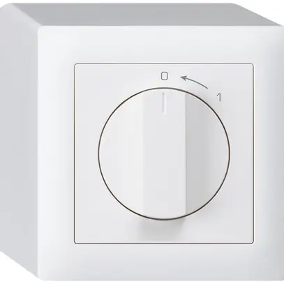 Contatto rotativo AP 0<-1/2L bianco kallysto con manopola 