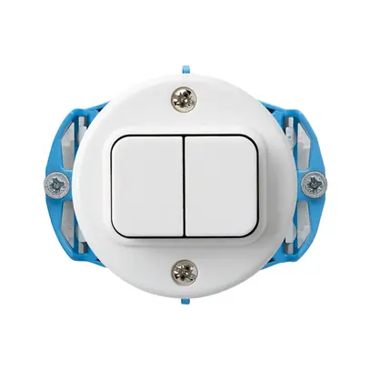 Insert pour interrupteur ENC basico 3/1L+A-R/1L blanc 