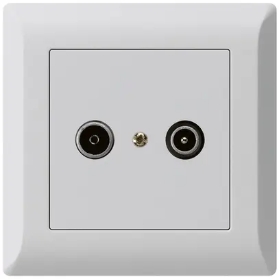 Presa di passaggio INC kallysto.line R/TV 14dB grigio chiaro 