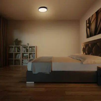Plafoniera LED LEDVANCE CEILING MOIA 20W 1500lm 3000K Ø280mm nero 