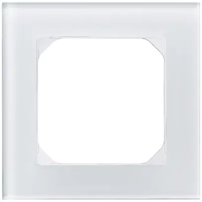 Cadre de recouvrement KAL.art 1×1 94×94mm verre blanc 