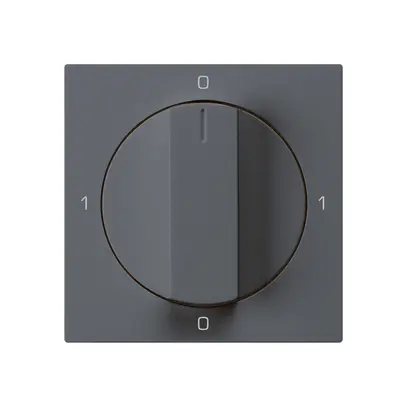 Kit frontale per interruttore rotativo S0 60×60mm kallysto 0-1-0-1 antracite 