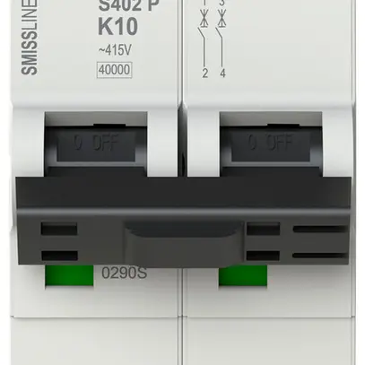 Disjoncteur SMISSLINE TP, 2L, K, 10A, 40kA 